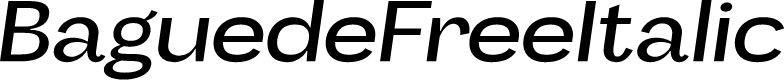 BaguedeFree-Italic