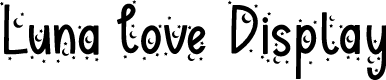 Luna love Display - Personal