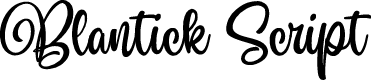 Blantick Script