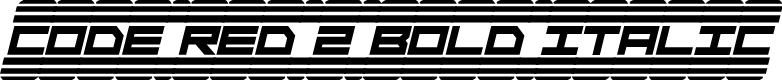Code Red 2 Bold Italic