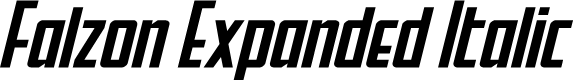 Falzon Expanded Italic