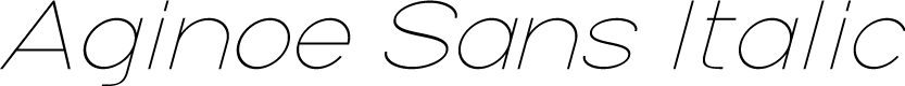 AginoeSans-Italic