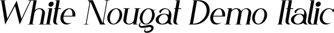 White Nougat Demo Italic
