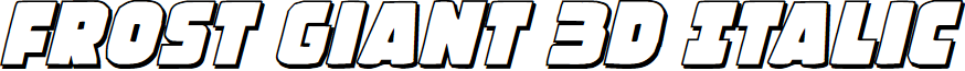 Frost Giant 3D Italic