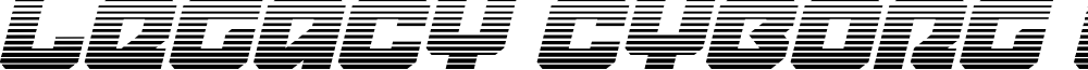 Legacy Cyborg Gradient Italic