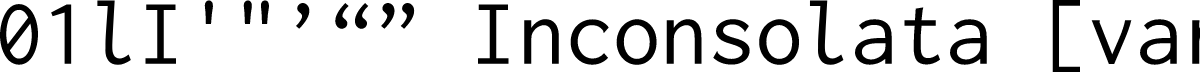 Inconsolata zi4[varl,varqu] Regular