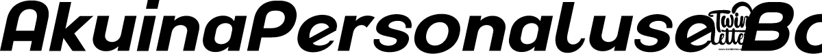 AkuinaPersonaluse-BoldSlanted
