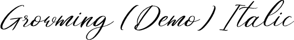 Growming (Demo) Italic