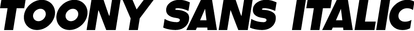 Toony Sans PERSONAL USE Italic