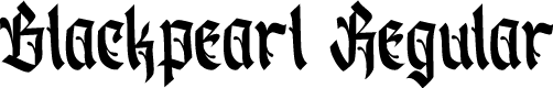 Blackpearl Regular