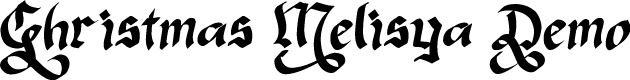 Christmas Melisya Demo