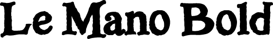 Le Mano Bold
