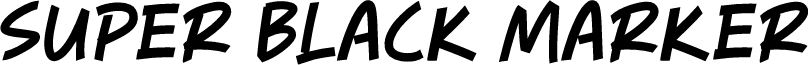 Super Black Marker