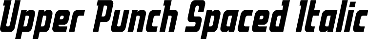 Upper Punch Spaced Italic