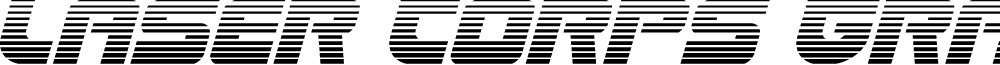 Laser Corps Gradient Italic