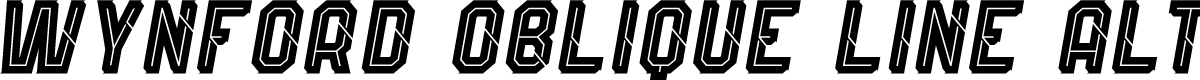 Wynford Oblique Line Alt. 1