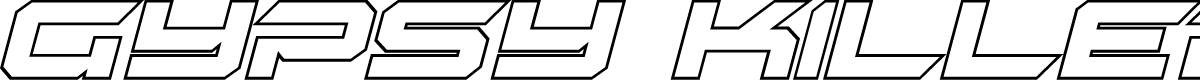 Gypsy Killer Outline Italic