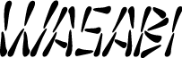SF Wasabi Condensed Italic