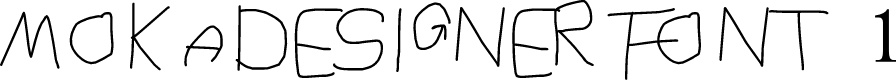 MOKADESIGNER FONT 1