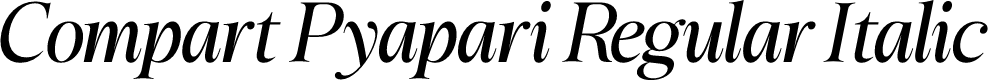 Compart Pyapari Regular Italic