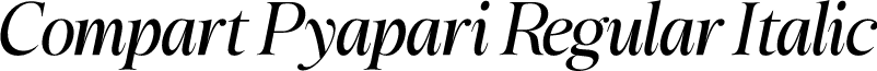 Compart Pyapari Regular Italic