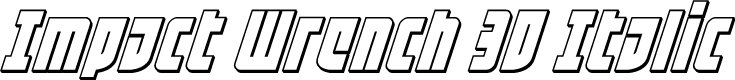 Impact Wrench 3D Italic