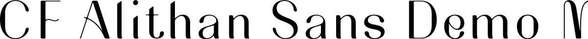 CF Alithan Sans Demo Medium