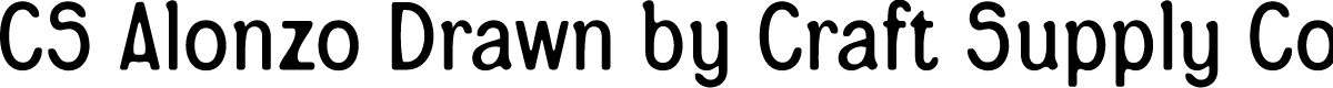 CSAlonzoDrawn-Regular Demo