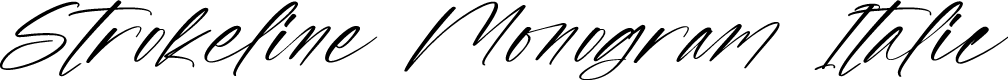 Strokeline Monogram Italic