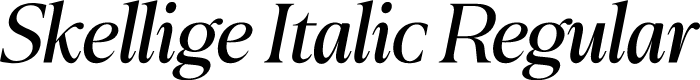 Skellige Italic Regular