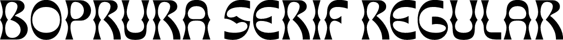 Boprura Serif Regular