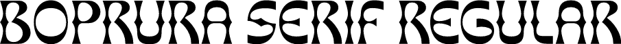 Boprura Serif Regular