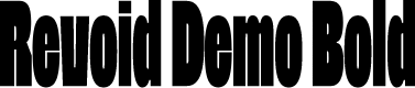 Revoid Demo Bold