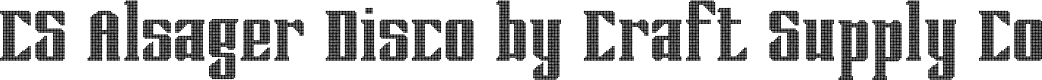 CSAlsagerDisco-Regular Demo