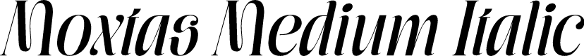 Moxtas Medium Italic