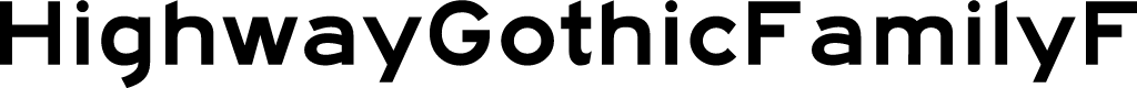 HighwayGothicFamilyF