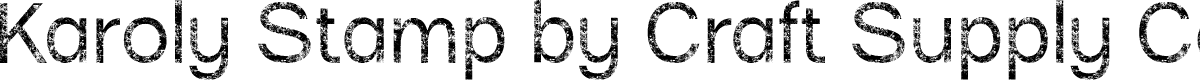 KarolyStamp-Regular Demo