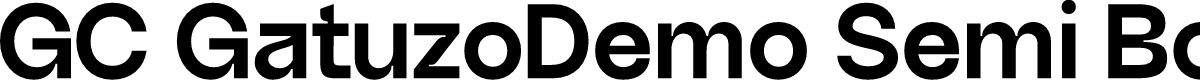 GC GatuzoDemo Semi Bold