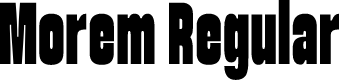 Morem Regular
