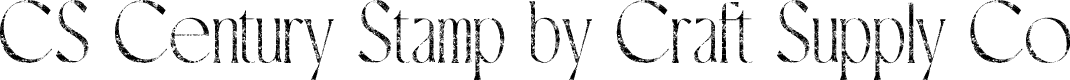 CSCenturyStamp-Regular Demo