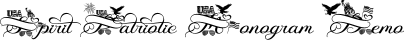 Spirit Patriotic Monogram Demo
