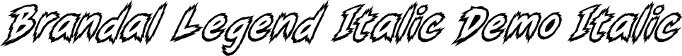Brandal Legend Italic Demo Italic