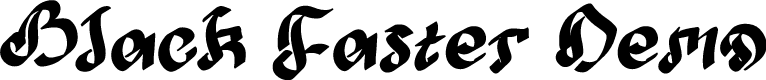 Black Faster Demo