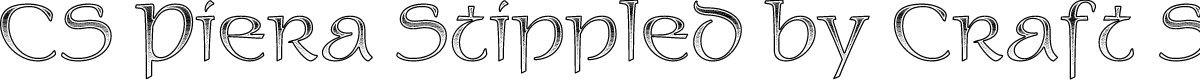 CS Piera Stippled Regular Demo