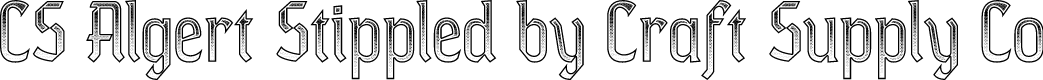 CS Algert Stippled Regular Demo