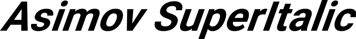 Asimov SuperItalic