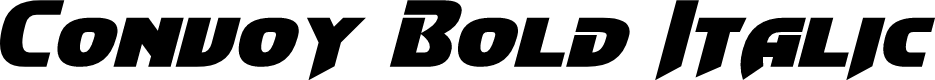 Convoy Bold Italic