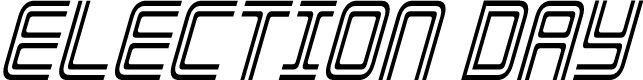 Election Day Condensed Italic