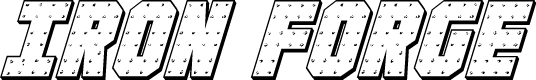 Iron Forge 3D Italic