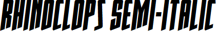 Rhinoclops Semi-Italic